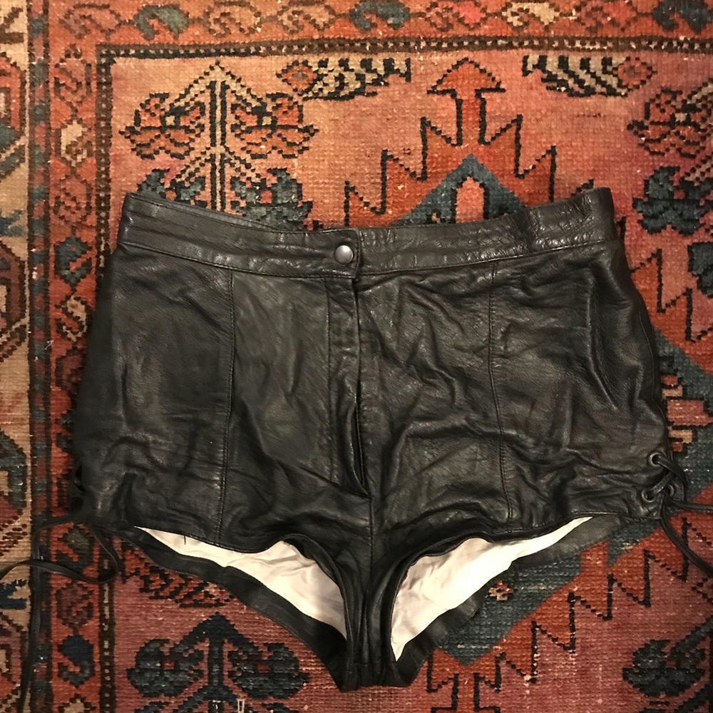 Vintage Leather Shorts